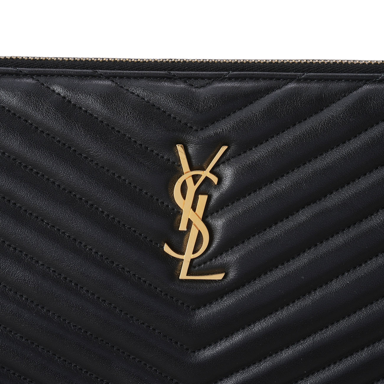 YVES SAINT LAURENT(USED)생로랑 559193 모노그램 쉐브론 클러치